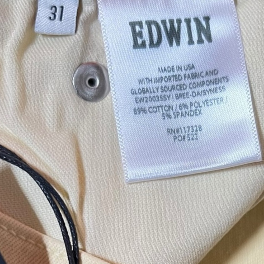 Edwin Cream High Rise Jeans - Picture 5 of 6